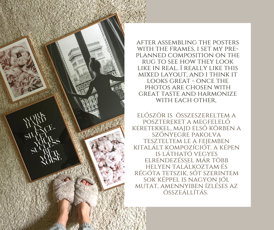 Mini wall interior design with Poster store